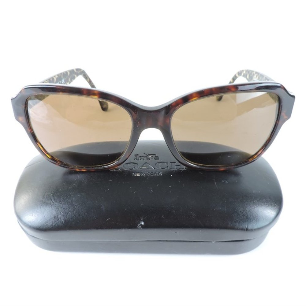 Coach Prescription Sunglasses Frames Dark Brown Tortoise - Picture 4 of 13